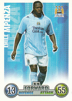 Emile Mpenza Manchester City 2007/08 Topps Match Attax #173